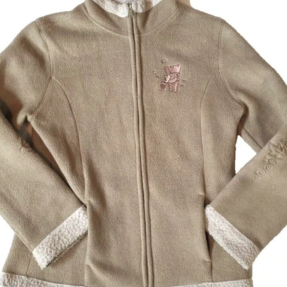 Disneyland Walt Disney World Winnie the Pooh Women's Size Medium M Fleece Coat
